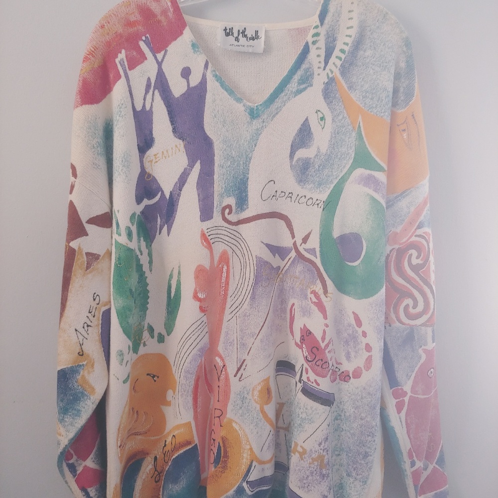 Vintage ZODIAC Talk of The Walk AC Sweater
